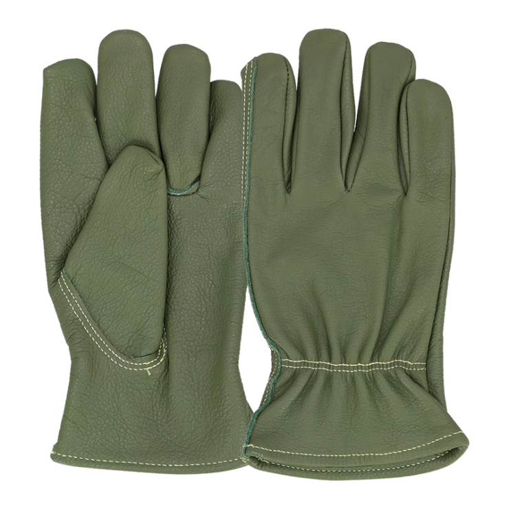 Kuhlederhandschuhe grün L