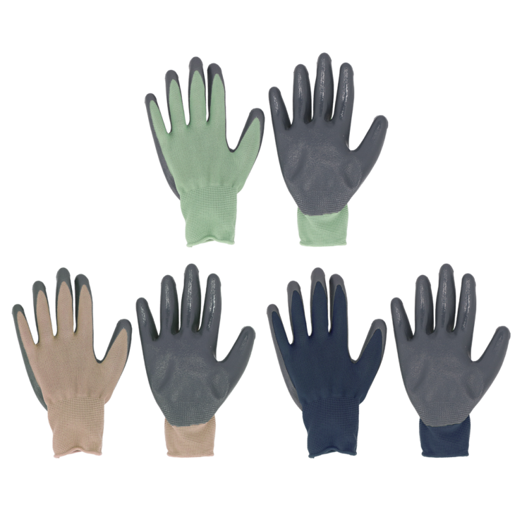 Nitrile PES Handschuhe 3er Pack M