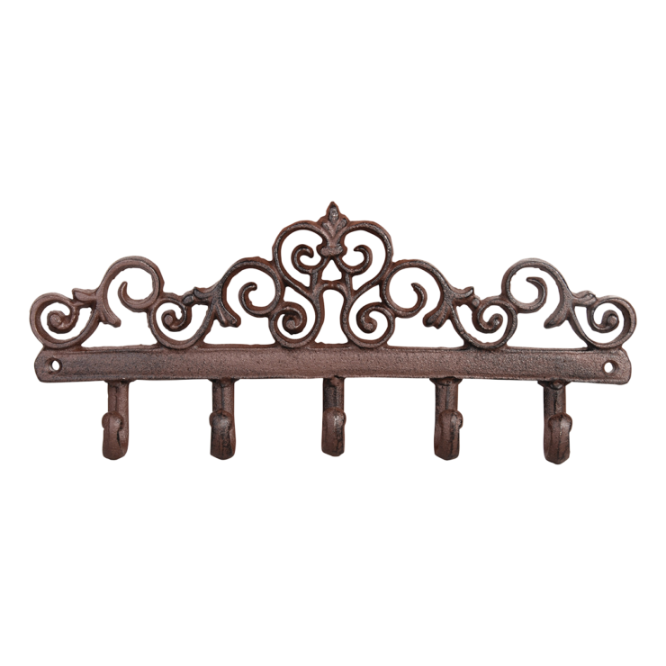 Gietijzeren hanger 5 haken