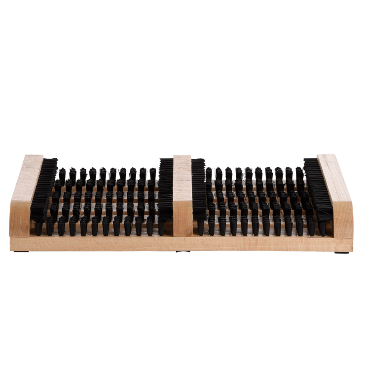 Wooden boot brush