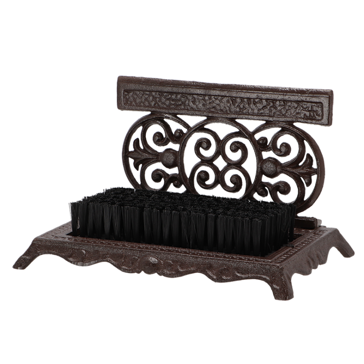 Schuhschaber mit Bürste Gusseisen