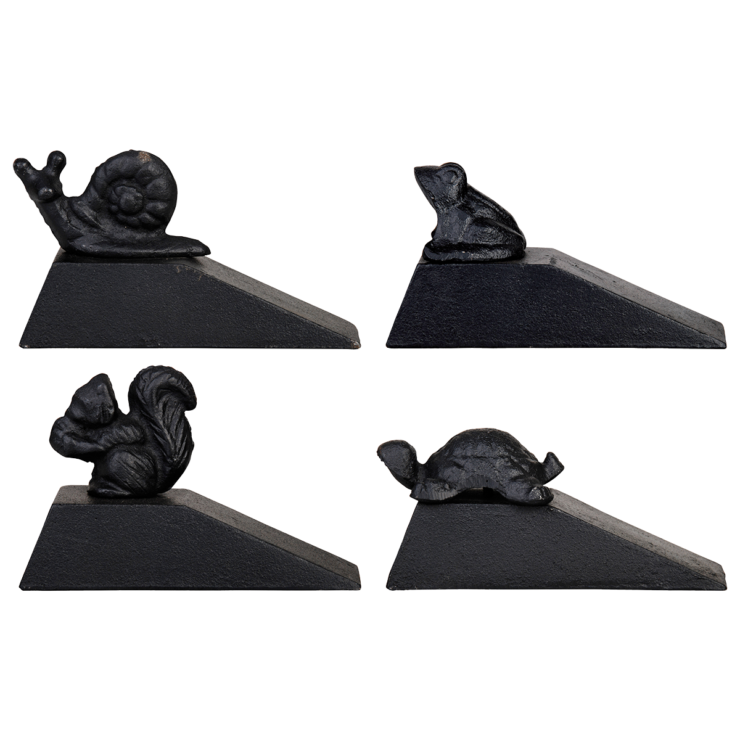 Cale-porte écureuil, tortue, escargot, grenouille