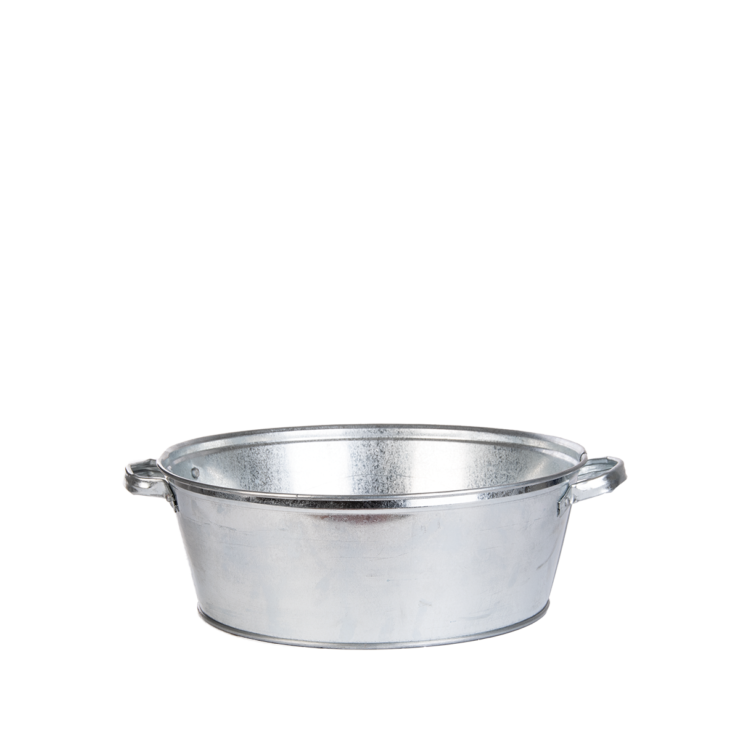 Round zinc tub S