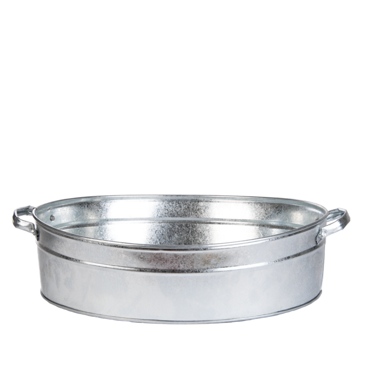 Bassine en zinc ovale L