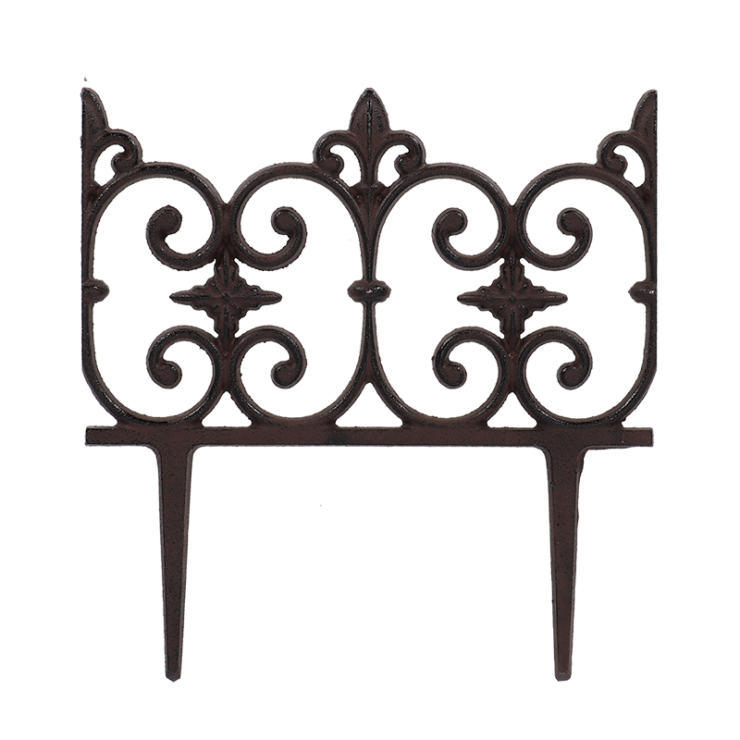 Franse lelie gietijzeren perkhekje