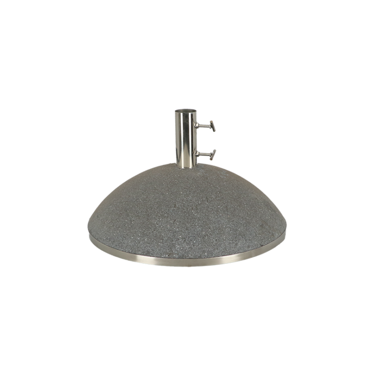 Pied de parasol granit gris foncé L