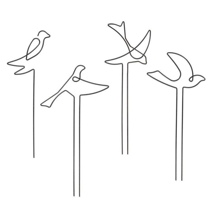 Indoor plantensteun vogel