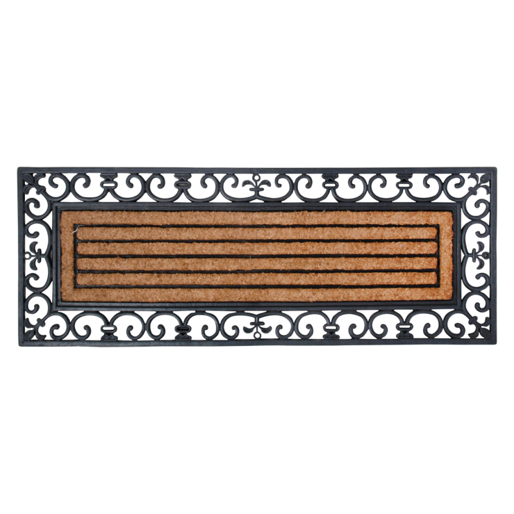 Deurmat rubber/kokos 120 x45 cm