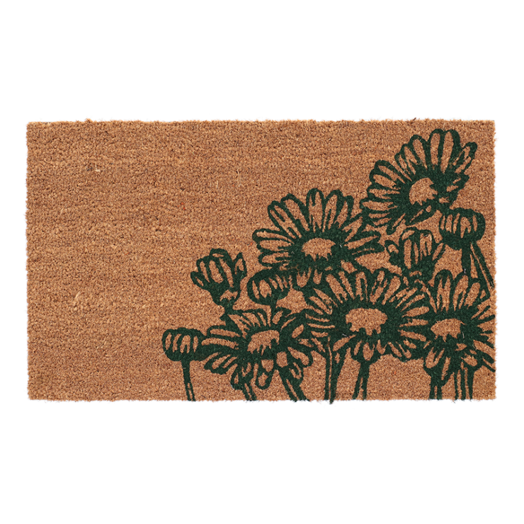 Paillasson coco fleurs