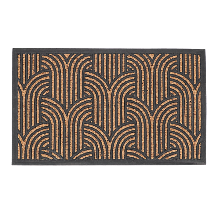 Fußmatte Gummi/Kokos Art Deco L