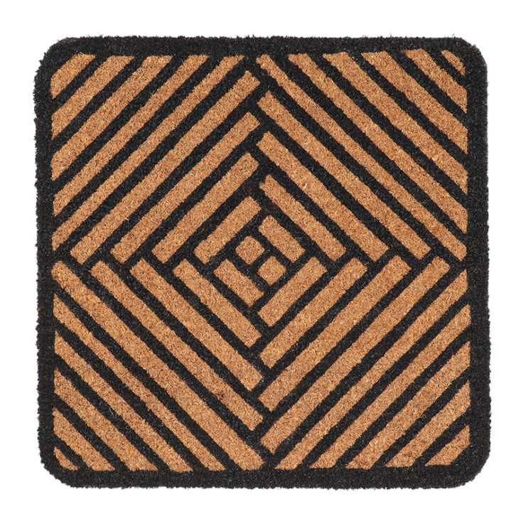 Fußmatte Kokos Abstrakt Quadrat