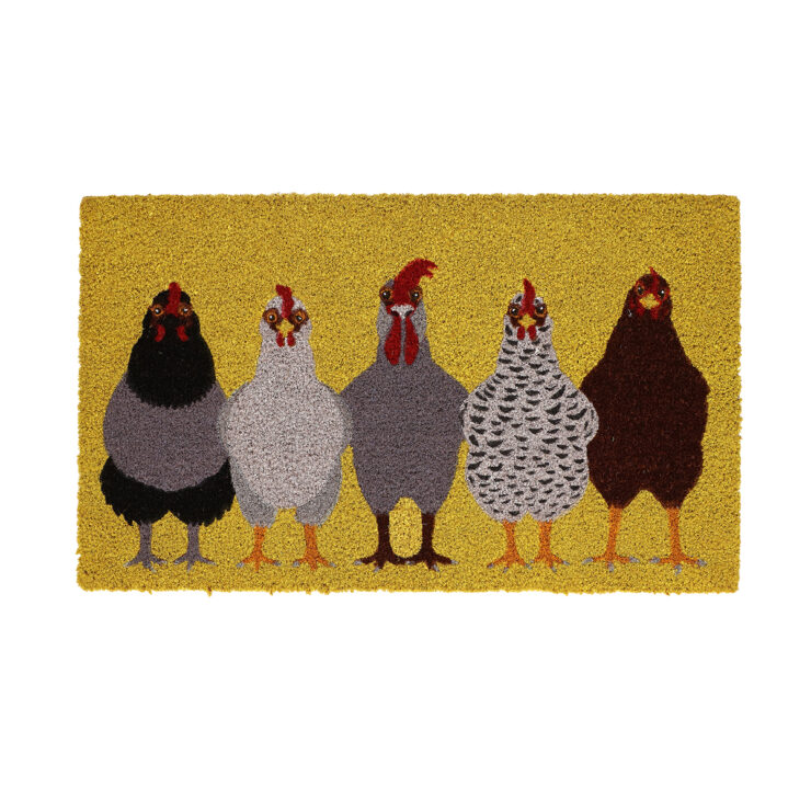 Doormat coir chickens L