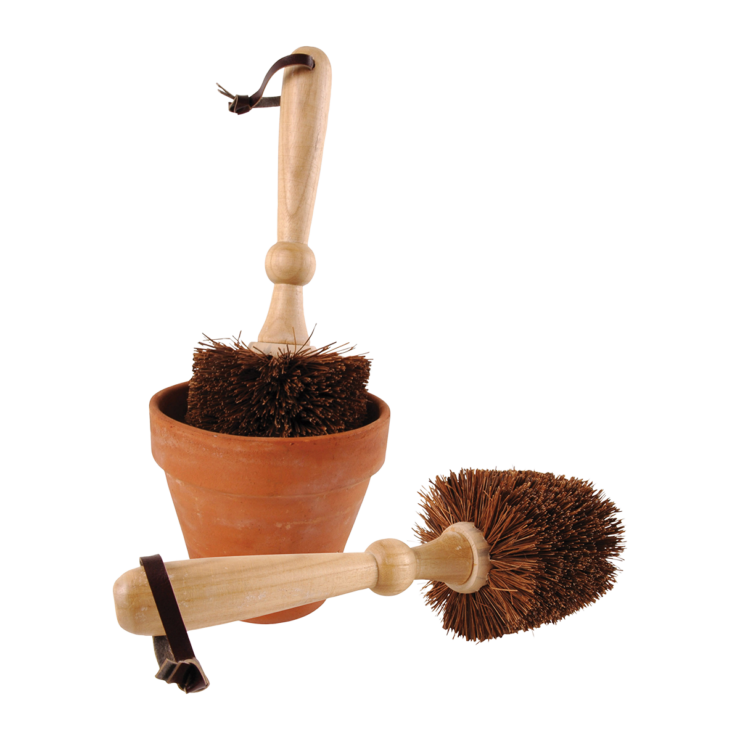 Blumentopf Bürste