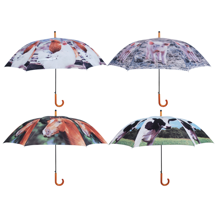 Umbrella farm animals