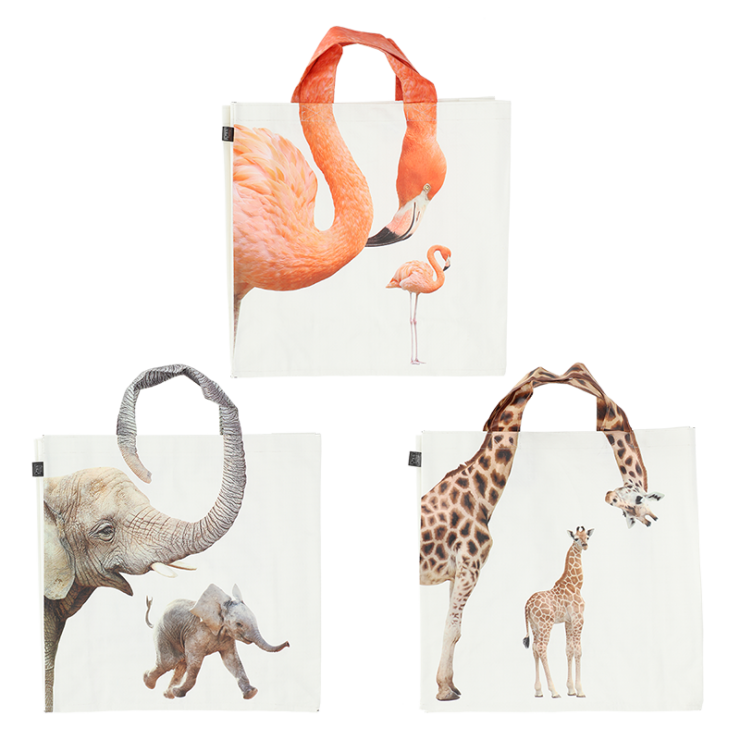 Sac de course animaux zoo