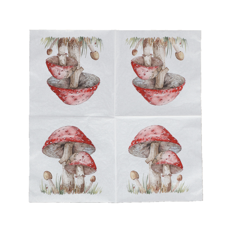 Paper napkins Fly agaric 33x33cm