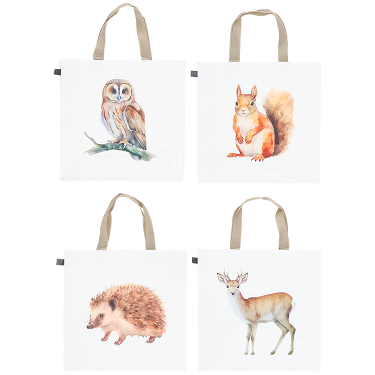 Boodschappentas aquarel bosdier ass