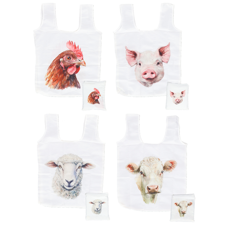 Opvouwbare tas aqua. boerderij ass