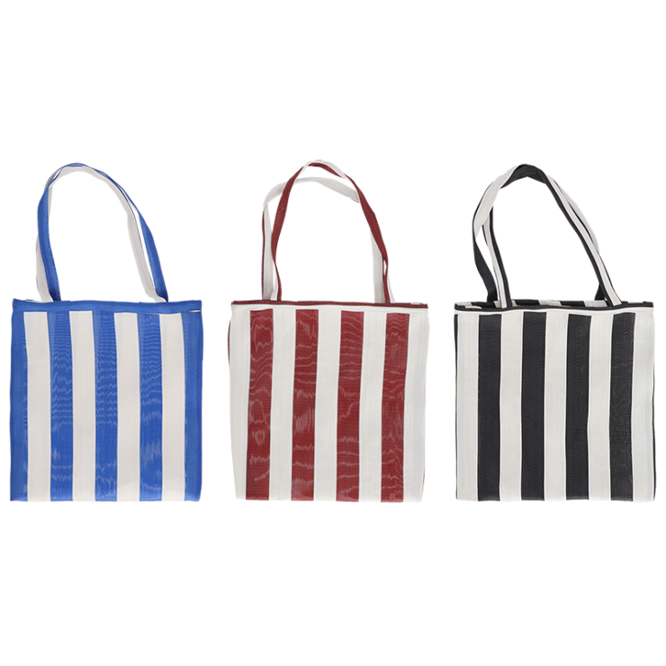 Sac filet bayadère ass.