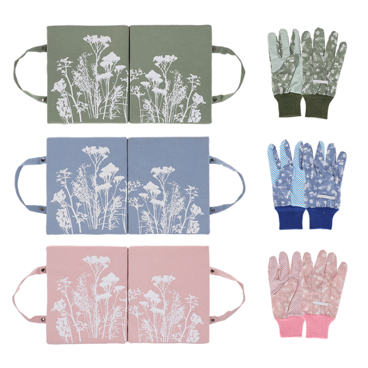 Diap. kneeler + gloves ass.