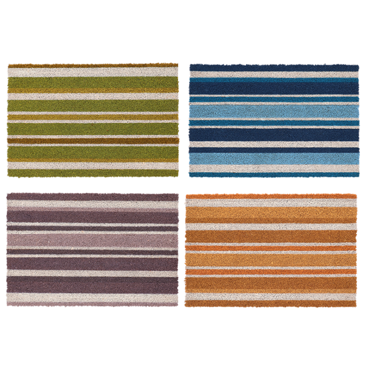 Gestreifte Fußmatte