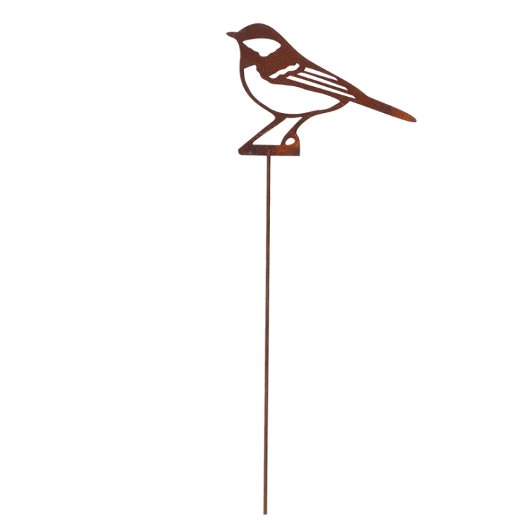 Rost Gartenstecker Kohlmeise
