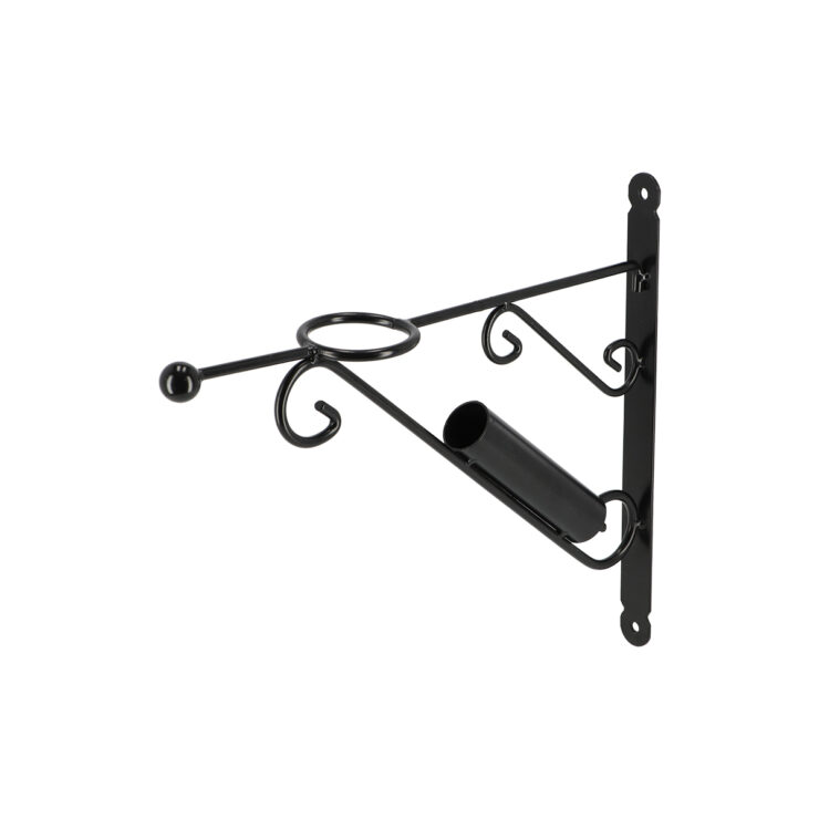 Twee in een vlaggenstokhouder