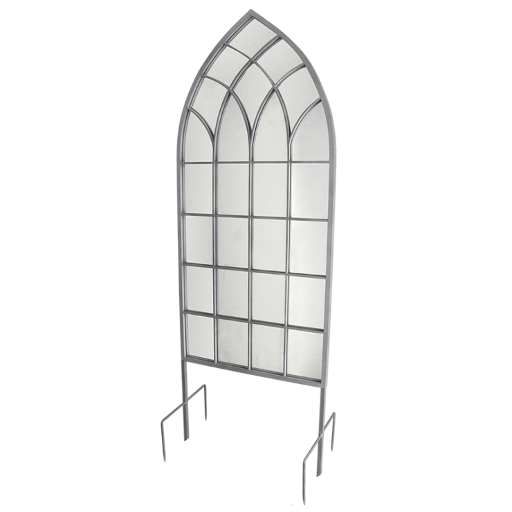 Miroir métal gothique sur pieds