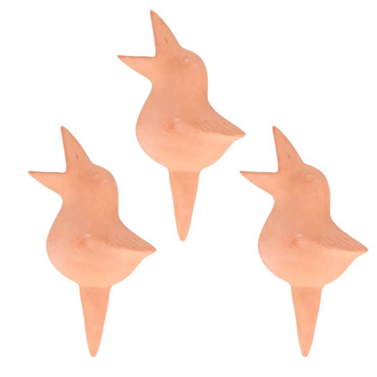 Arroseur plantes oiseau terracot 3p