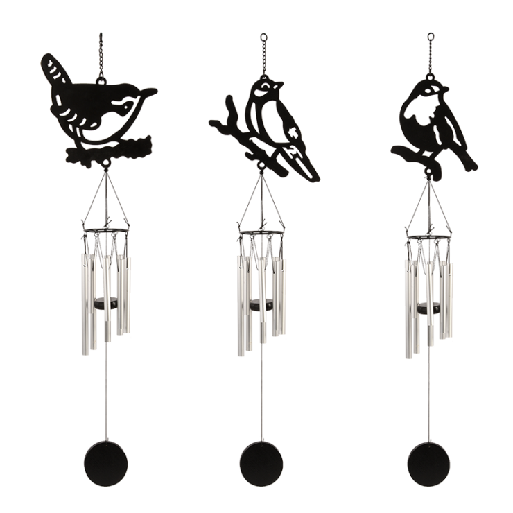 Windspiel Vogel schwarz sortiert