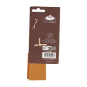 Runderleer plantlabels set van 6