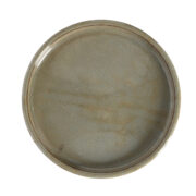 Untersetzer glasiert grau 25cm