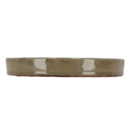 Untersetzer glasiert grau 25cm