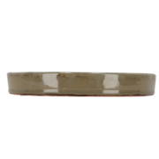 Untersetzer glasiert grau 25cm