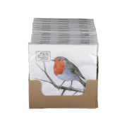 Paper napkins Europ. robin 33x33cm