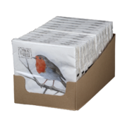 Paper napkins Europ. robin 33x33cm