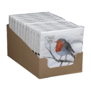 Paper napkins Europ. robin 33x33cm