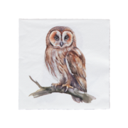 Serviette papier hibou 33x33cm