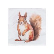 Serviette papier écureuil 33x33cm