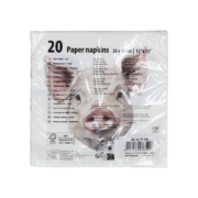 Paper napkins pig 33x33cm