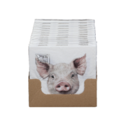 Paper napkins pig 33x33cm