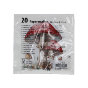 Papierserviett. Fliegenpilz 33x33cm